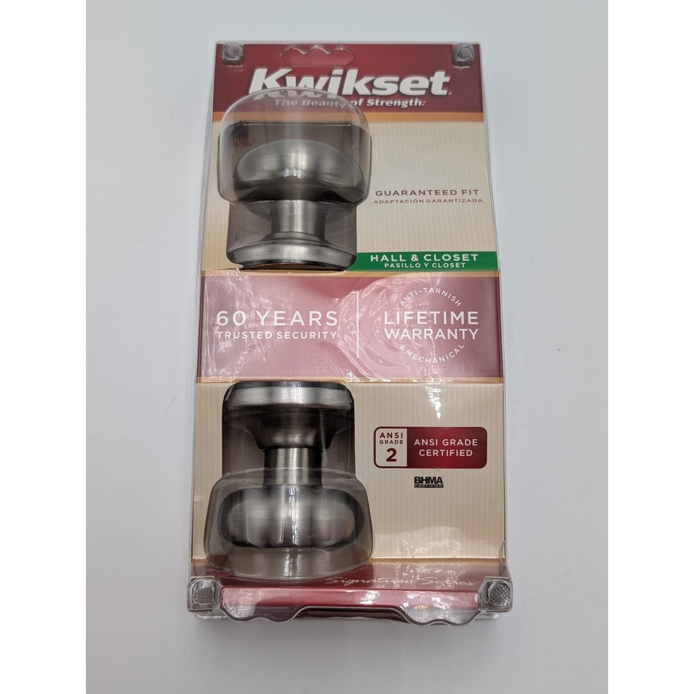 New Kwikset Cameron 720CN 15 CP Hall/Closet Knob in Satin Nickel